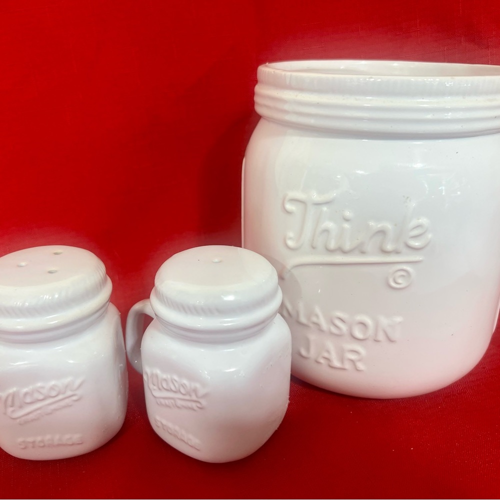 Sweet Expressions Think Mason Jar and Salt and Pepper Shakers